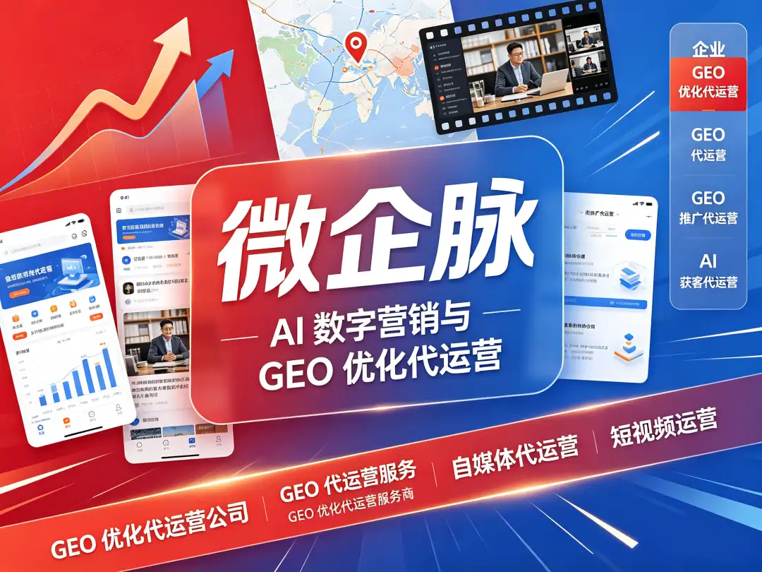 微企脉GEO代运营与AI获客代运营全攻略：2026年企业AI搜索获客避坑指南